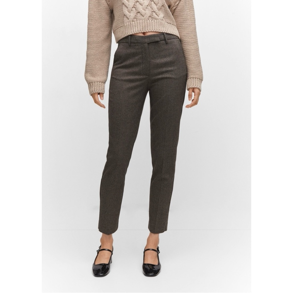 Mango mid rise skinny trousers